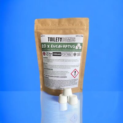 Eucalyptus Toilet Refresher Bombs (20 Per Pack)