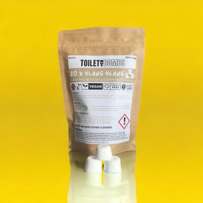 Ylang Ylang Toilet Refresher Bombs (20 Per Pack)