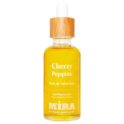 Cherry Poppins – Reines Kirschöl für den Abend – Gesicht, Körper, Haare – Schützend, regenerierend, revitalisierend, Gourmet – 50 ml