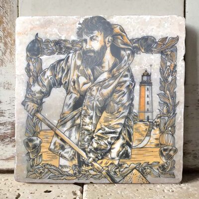 Amber fisherman tile