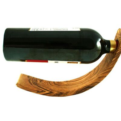 Wine bottle holder MOND, olive wood, wine bottle holder