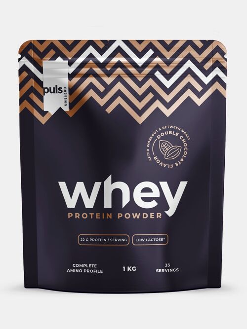 WHEY Double chocolate 1 kg low lactose