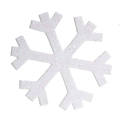EVA Foam Glitter Snowflakes for Christmas Decoration, Die Cut