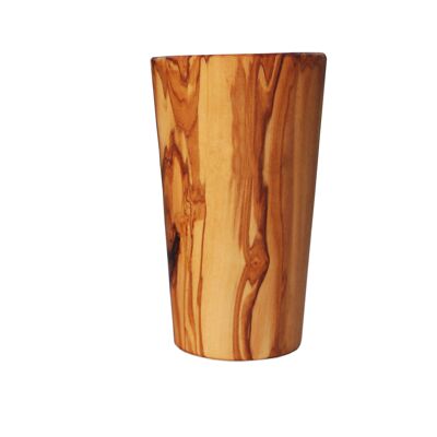 Drinking cups, also toothbrush cups (large) made of olive wood