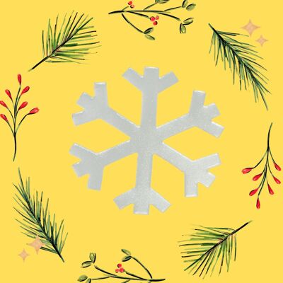 Flocons de neige en polystyrène (dépron) 3 mm pour décoration de Noël, découpés à l'emporte-pièce