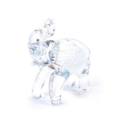 Glass Elephant Glass Gift 10 x 12 cm.