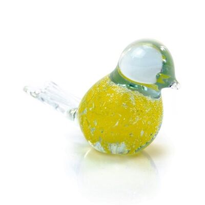 Bird Yellow with Bubbles