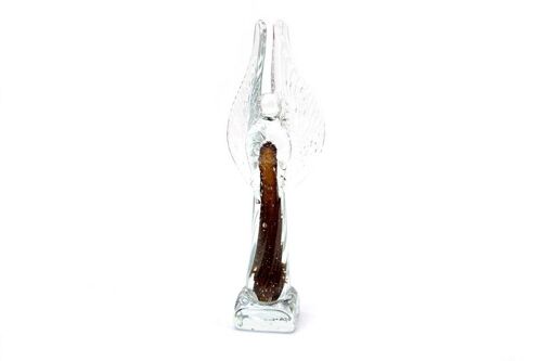 Glass Angel Brown 20 cm.