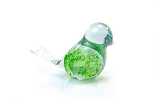 Groene Vogel met Bubbels