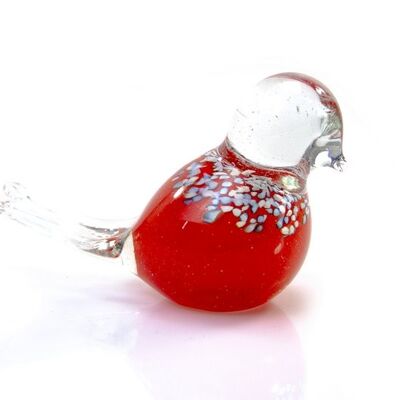 Oiseau de verre rouge