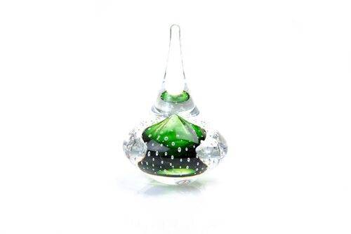 Ozzaro Glass Gift Spinning Bubble Green