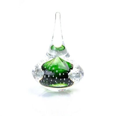 Ozzaro Glass Gift Spinning Bubble Green