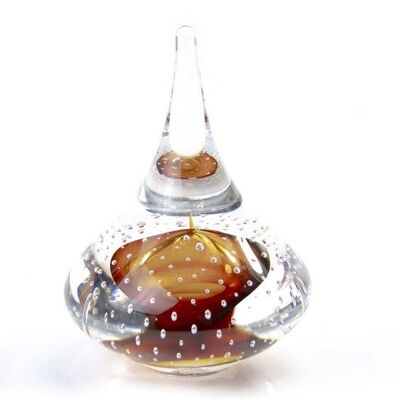 Kristall-Tol-Glas Caddau Brown von Ozzaro