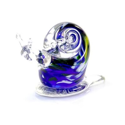 Caracol azul de cristal