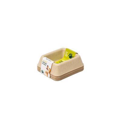 EcoPetBox biodegradable food and drink bowls. Set of 10. 4 sets in the box.