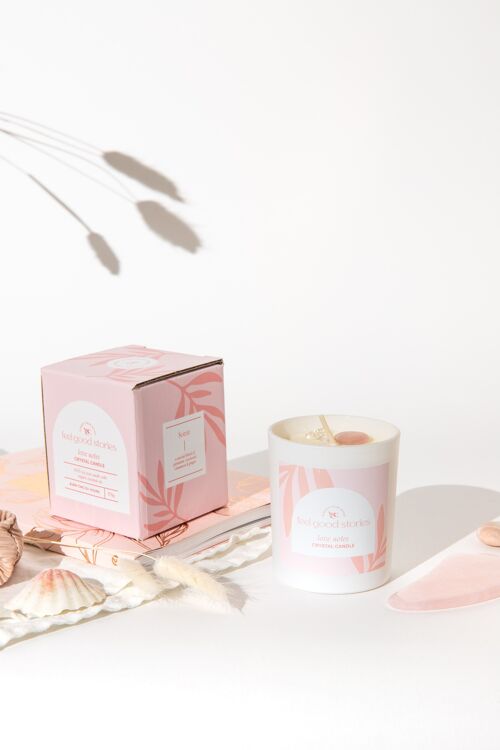 Love Notes Crystal Candle