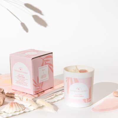 Love Notes Crystal Candle