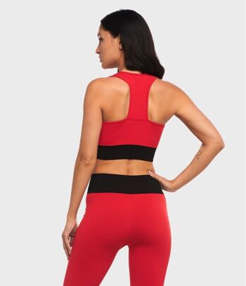 CROP TOP KAIA BRB - NOIR/ROUGE BRILLANT 3