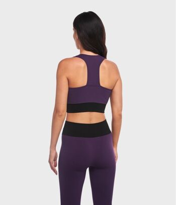 CROP TOP KAIA ONE BLOCK - VIOLET FONCÉ 4