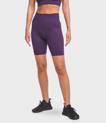 SHORT BIKER LEN ONE BLOCK - VIOLET FONCÉ 1