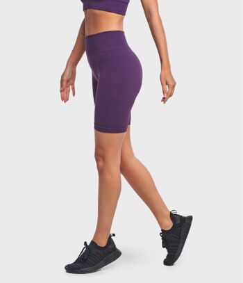 SHORT BIKER LEN ONE BLOCK - VIOLET FONCÉ 3