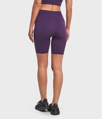 SHORT BIKER LEN ONE BLOCK - VIOLET FONCÉ 4