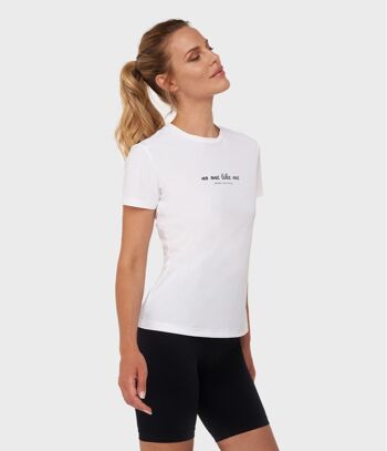 T-SHIRT CAPRI PERSONNE NE M'AIME BLANC 3