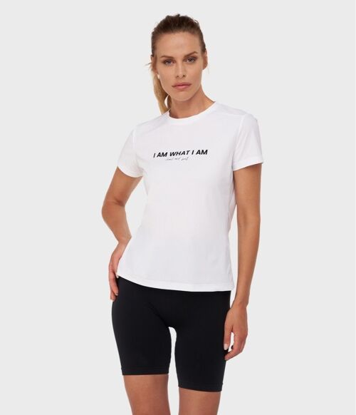 Capri t-shirt i am what i am white