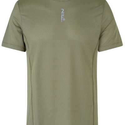 T-shirt DryRun TEM - Vert Lichen Profond