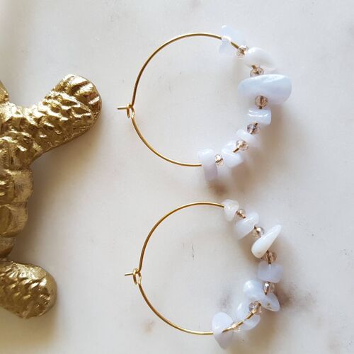 Boucles d’oreilles prisca calcedoine