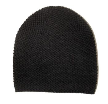 Bonnet Soldeau lourd seedstitch Noir