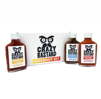 Sauce Piquante Crazy Bastard (3x 100ml) - Lot de 3 (Superhot)