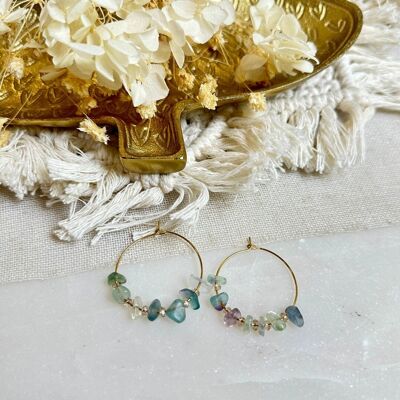 PRISCA FLUORITE EARRINGS