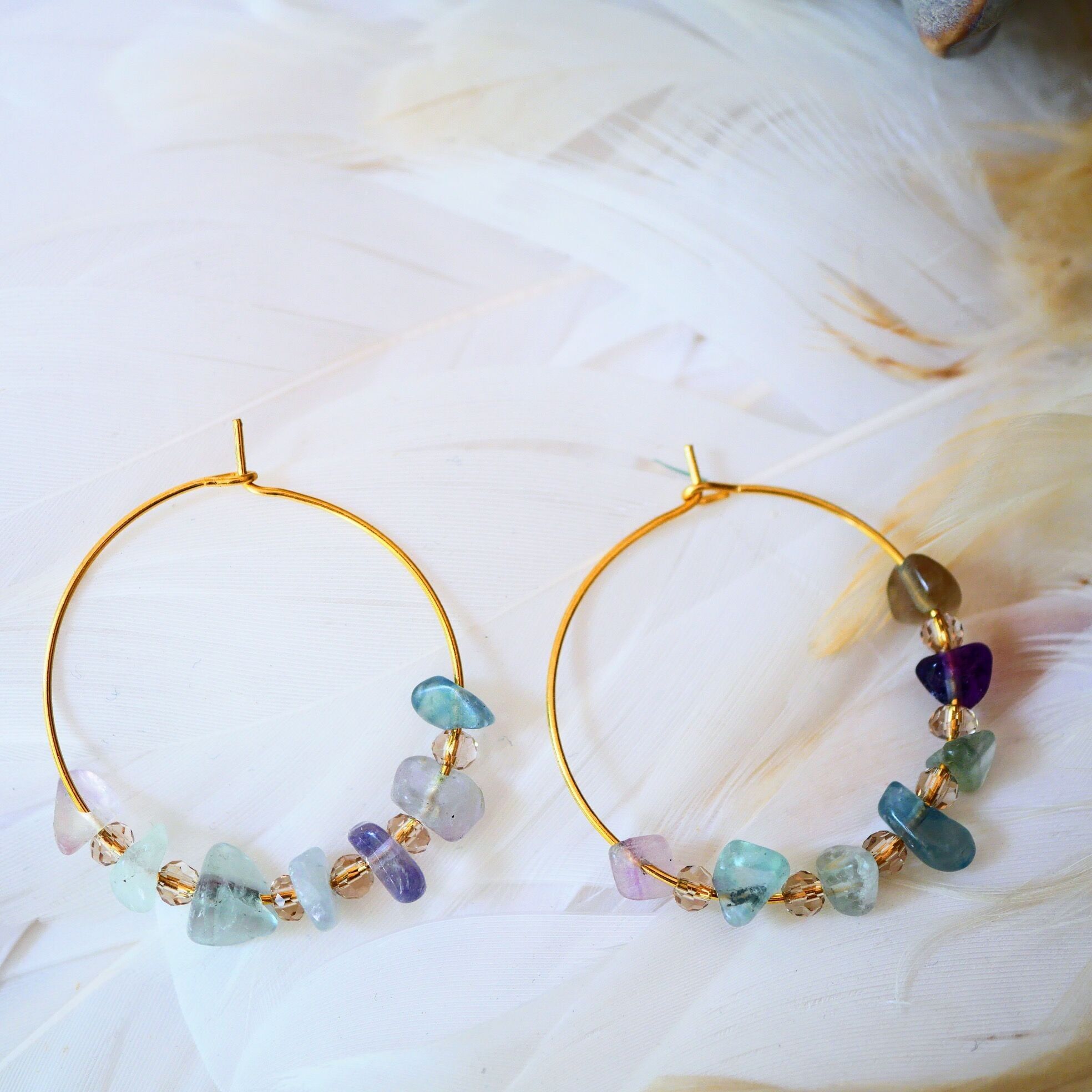 ORECCHINI PRISCA FLUORITE