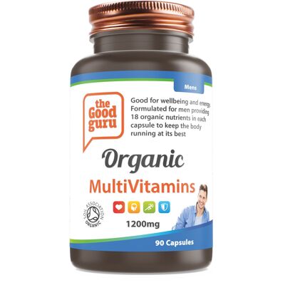 Organic Multivitamin Men 90 Capsules Jar