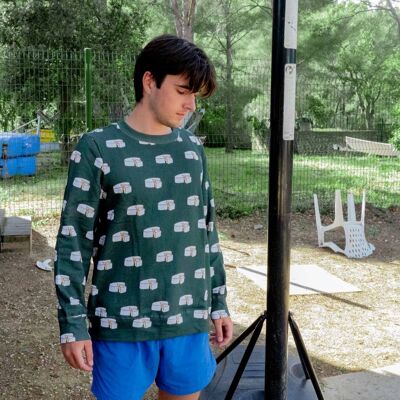 Sudadera Camembert Verde Abeto