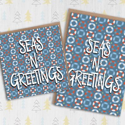 Natale, biglietto di auguri: Seas 'n' Greetings