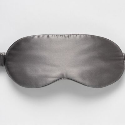 Charcoal hyaluronic acid infused silk sleep mask