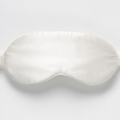 Pearl white hyaluronic acid infused silk sleep mask
