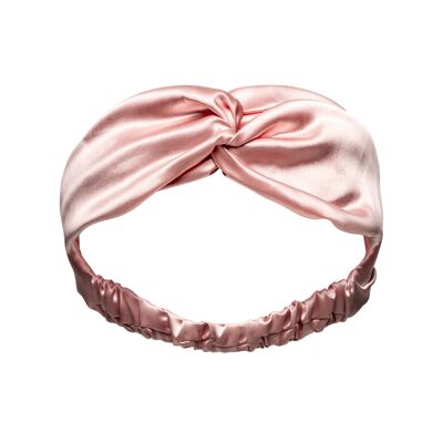 Pink silk headband