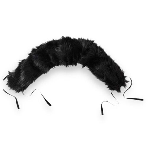 Universal Pushchair/Stroller Faux Fur Hood Accessory - Black