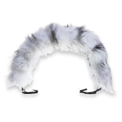 Accesorio universal de capucha de piel sintética para silla de paseo / cochecito - Snow Fox