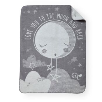 Couverture Polaire Over the Moon - Gris 1
