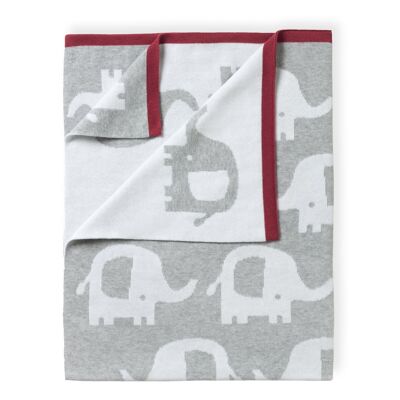 Eli the Elephant Reversible Blanket