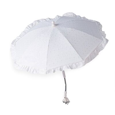 Parasol blanco Broderie Anglaise
