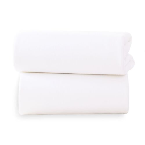 2 Pack Universal Bedside Crib Fitted Sheets - 50 x 90 cm