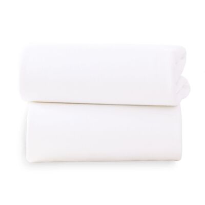 Paquete de 2 sábanas bajeras universales para cuna - 50 x 90 cm
