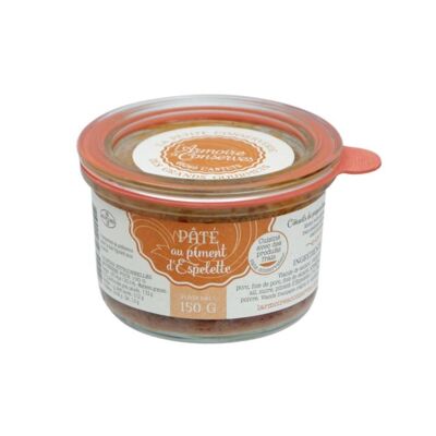 RILLETTE DE PATO CON PIMIENTA ESPELETTE 150G