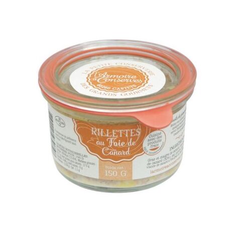 Rillette de canard au foie gras 150g