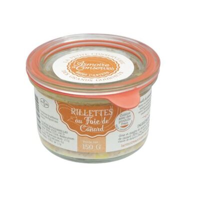 Rillette de canard au foie gras 150g